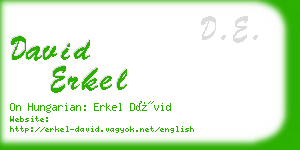 david erkel business card